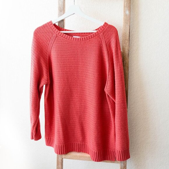 ABOUND CORAL KNIT SWEATER SZ L - Picture 1 of 6